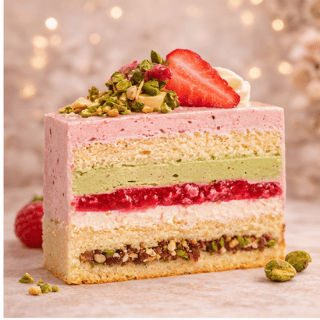 tort pistacjowy, tort porzeczkowy,