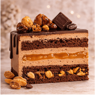 tort czekoladowy, tort kawowy, tort słony karmel